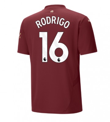 Manchester City Rodri Hernandez #16 Replika Tredjetrøje 2024-25 Kortærmet